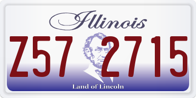 IL license plate Z572715