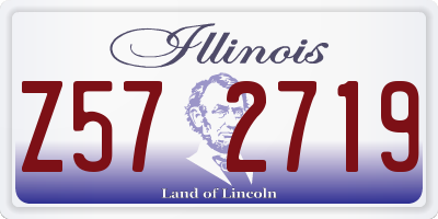 IL license plate Z572719