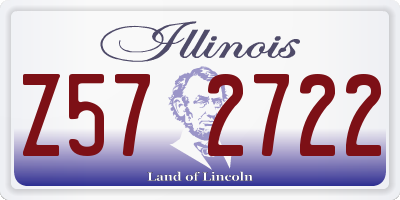 IL license plate Z572722