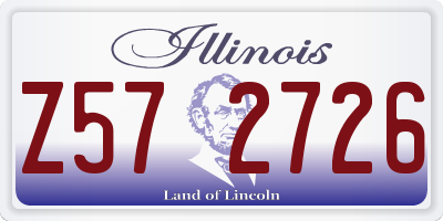 IL license plate Z572726