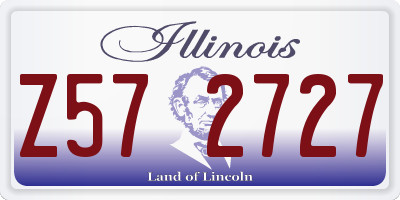 IL license plate Z572727