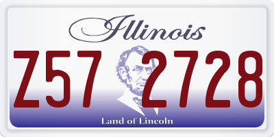 IL license plate Z572728