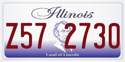 IL license plate Z572730