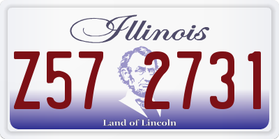 IL license plate Z572731