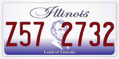 IL license plate Z572732