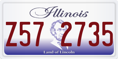 IL license plate Z572735