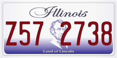 IL license plate Z572738