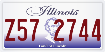 IL license plate Z572744
