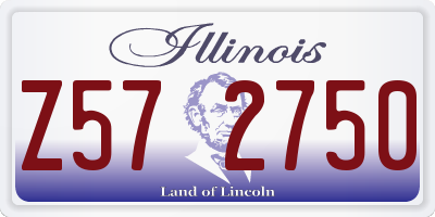 IL license plate Z572750