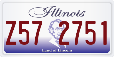 IL license plate Z572751