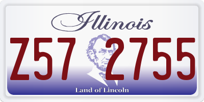 IL license plate Z572755