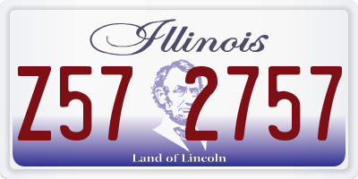 IL license plate Z572757
