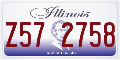 IL license plate Z572758