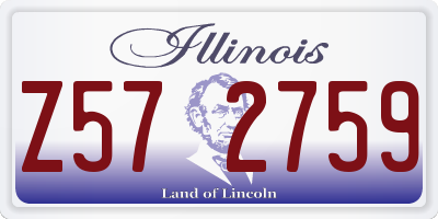 IL license plate Z572759