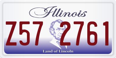 IL license plate Z572761