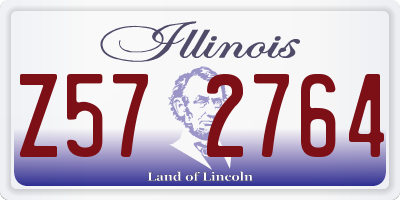 IL license plate Z572764