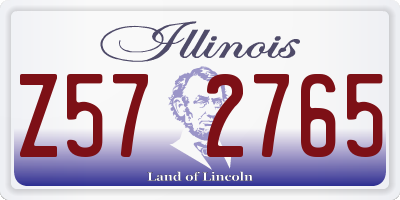 IL license plate Z572765