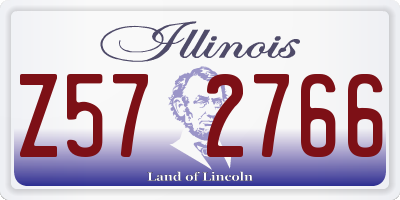 IL license plate Z572766