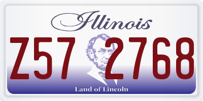 IL license plate Z572768