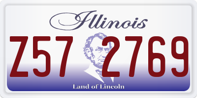 IL license plate Z572769