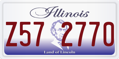 IL license plate Z572770