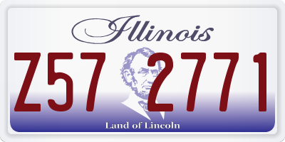 IL license plate Z572771