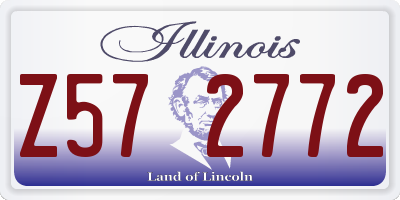 IL license plate Z572772