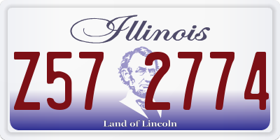 IL license plate Z572774