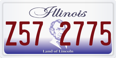 IL license plate Z572775