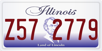 IL license plate Z572779
