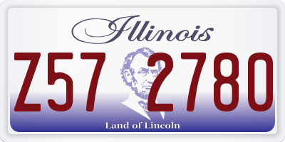 IL license plate Z572780