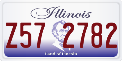 IL license plate Z572782