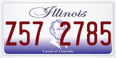 IL license plate Z572785