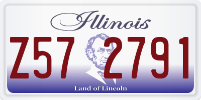 IL license plate Z572791