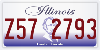 IL license plate Z572793