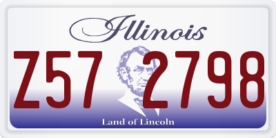 IL license plate Z572798