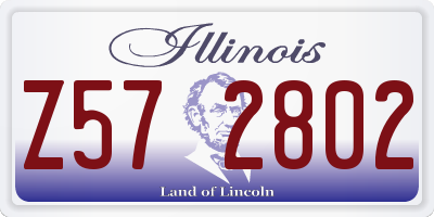 IL license plate Z572802