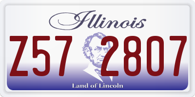 IL license plate Z572807