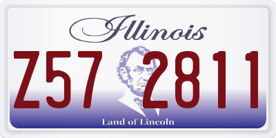 IL license plate Z572811