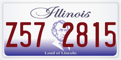 IL license plate Z572815