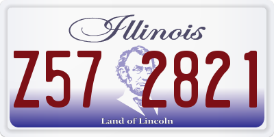 IL license plate Z572821