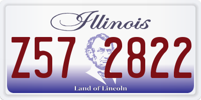 IL license plate Z572822