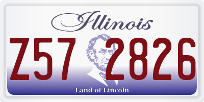 IL license plate Z572826