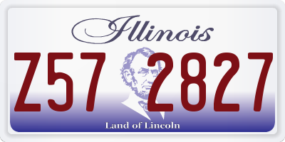 IL license plate Z572827