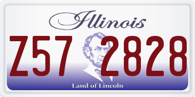 IL license plate Z572828