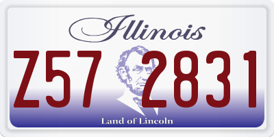 IL license plate Z572831