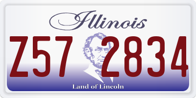 IL license plate Z572834