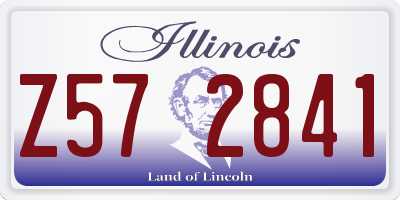 IL license plate Z572841
