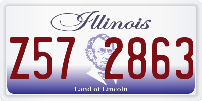 IL license plate Z572863