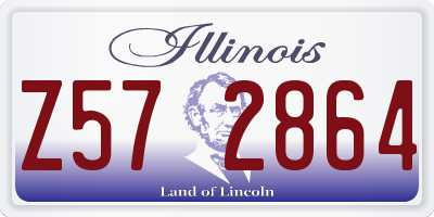 IL license plate Z572864